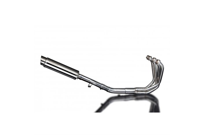 SUZUKI GSF1250 BANDIT 07-16 FULL EXHAUST SYSTEM 350MM STAINLESS ROUND SILENCER