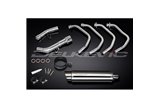 SUZUKI GSF650 BANDIT 07-14 SISTEMA DI SCARICO COMPLETO SILENZIATORE TONDO INOX DA 350 MM