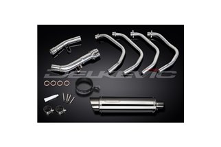 SUZUKI GSX1250FA 2010-16 FULL EXHAUST SYSTEM 350MM STAINLESS ROUND BSAU SILENCER