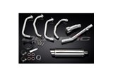 SUZUKI GSX750F SPORTS 98-06 SISTEMA DI SCARICO COMPLETO SILENZIATORE TONDO IN ACCIAIO INOX DA 350 MM