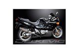 SUZUKI GSX750F SPORTS 98-06 SISTEMA DI SCARICO COMPLETO SILENZIATORE TONDO IN ACCIAIO INOX DA 350 MM