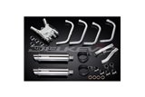 YAMAHA FJ1200 3XW 1991-96 SISTEMA DI SCARICO COMPLETO SILENZIATORI TONDO IN ACCIAIO INOX DA 350 MM