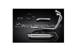 HONDA CBF500-A-ABS 2004-08 SISTEMA DI SCARICO COMPLETO SILENZIATORE TONDO INOX DA 350 MM