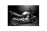 HONDA CBF500-A-ABS 2004-08 SISTEMA DI SCARICO COMPLETO SILENZIATORE TONDO INOX DA 350 MM