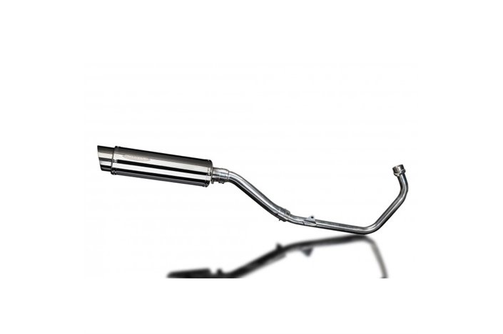 HONDA CBR250R 2011-2013 FULL EXHAUST SYSTEM 350MM STAINLESS ROUND BSAU SILENCER