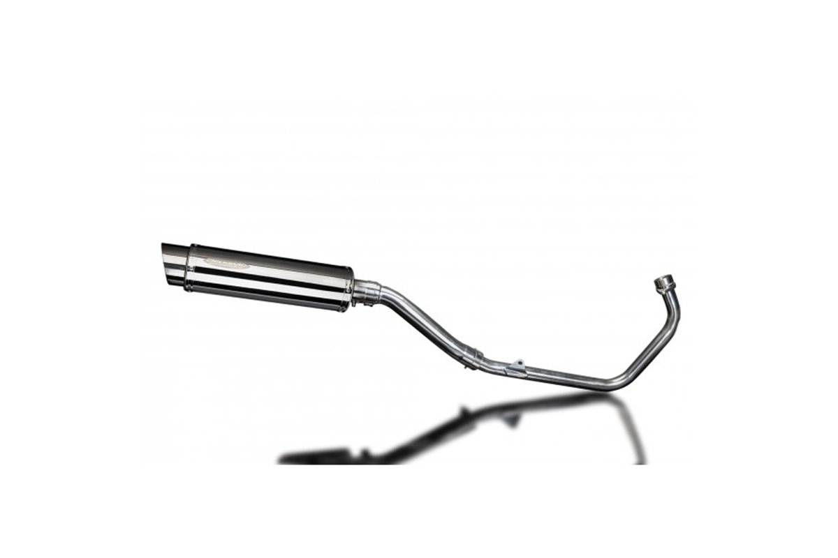 SISTEMA DI SCARICO COMPLETO HONDA CBR250R 2011-2013 SILENZIATORE BSAU TONDO INOX DA 350 MM