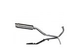 SISTEMA DI SCARICO COMPLETO HONDA CBR250R 2011-2013 SILENZIATORE BSAU TONDO INOX DA 350 MM