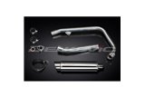 SISTEMA DI SCARICO COMPLETO HONDA CBR250R 2011-2013 SILENZIATORE BSAU TONDO INOX DA 350 MM