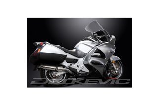 SISTEMA DI SCARICO COMPLETO HONDA ST1300 PAN EUROPEAN ABS 350MM ACCIAIO TONDO BSAU