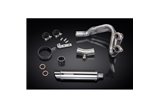 KAWASAKI ER6N ER6F 2006-11 SISTEMA DI SCARICO COMPLETO SILENZIATORE TONDO INOX DA 350 MM