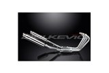 XJR1300 2004-2006 / SL10 SILENZIATORE TONDO 350MM (14 POLLICI) SISTEMA COMPLETO 4-2 ACCIAIO INOX 304