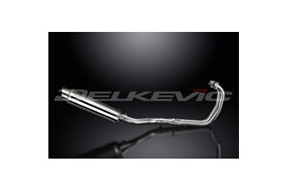 YZFR3 YZF-R3 2015-2024 / SL10 SILENZIATORE TONDO 350MM (14 POLLICI) SISTEMA COMPLETO 2-1 ACCIAIO INOX 304