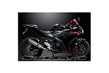 YZFR3 YZF-R3 2015-2024 / SL10 SILENZIATORE TONDO 350MM (14 POLLICI) SISTEMA COMPLETO 2-1 ACCIAIO INOX 304