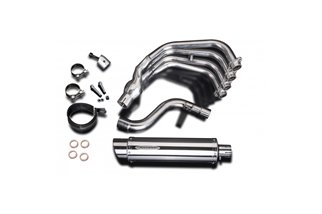 YAMAHA XJ6 DIVERSION 09-18 SISTEMA DI SCARICO COMPLETO SILENZIATORE TONDO IN ACCIAIO INOX DA 350 MM