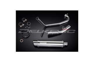 YAMAHA MT125 2014-2019 SISTEMA DI SCARICO COMPLETO SILENZIATORE BSAU TONDO INOX DA 350 MM