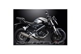 YAMAHA MT125 2014-2019 SISTEMA DI SCARICO COMPLETO SILENZIATORE BSAU TONDO INOX DA 350 MM