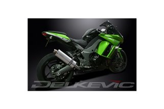 KAWASAKI Z1000SX ABS 2010-2019 KIT SCARICO SILENZIATORE BSAU INOX OVALE DA 350 MM