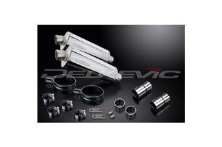 TRIUMPH LEGEND 900 1998-2001 KIT SCARICO SILENZIATORE BSAU IN ACCIAIO OVALE DA 350 MM