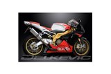 APRILIA RSV1000 R FACTORY 04-10 KIT SCARICO SILENZIATORE BSAU OVALE INOX 350MM