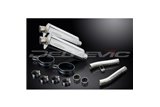 KAWASAKI ZZR1200 NINJA 2002-2005 KIT SCARICO SILENZIATORE BSAU IN ACCIAIO OVALE DA 350 MM