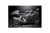 SUZUKI GSX1300R HAYABUSA 2008-2020 KIT SCARICO SILENZIATORE INOX OVALE DA 350 MM