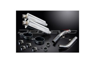 KIT SCARICO SILENZIATORE BSAU IN ACCIAIO OVALE HONDA CBF1000 GT ABS 2006-2011 350MM