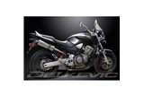 KIT SCARICO SILENZIATORE BSAU OVALE IN ACCIAIO INOX 350MM HI LEV HONDA CB900F HORNET 01-09