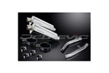 KIT SCARICO SILENZIATORE BSAU IN ACCIAIO OVALE YAMAHA FJR1300 2001-2005 350MM