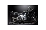 KIT SCARICO SILENZIATORE BSAU IN ACCIAIO OVALE YAMAHA FJR1300 2001-2005 350MM