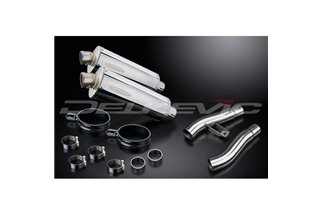 TRIUMPH TROPHY 900 1996-2002 350MM OVAL STAINLESS BSAU SILENCER EXHAUST KIT