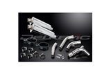 KIT SCARICO SILENZIATORE BSAU IN ACCIAIO OVALE KAWASAKI ZX10R NINJA 2006-2007 350MM