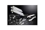 KAWASAKI ZR1100A ZEPHYR 92-95 KIT SCARICO SILENZIATORE BSAU INOX OVALE DA 350 MM