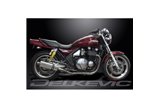 KAWASAKI ZR1100A ZEPHYR 92-95 KIT SCARICO SILENZIATORE BSAU INOX OVALE DA 350 MM