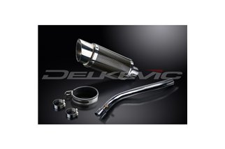 SUZUKI GSXR1000 K9 2009-11 DECAT 200MM KIT SCARICO SILENZIATORE TONDO IN CARBONIO