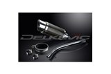 SUZUKI GSXR1000 K9 2009-11 DECAT 200MM KIT SCARICO SILENZIATORE TONDO IN CARBONIO