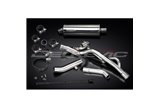 SUZUKI DL650 V-STROM 2004-2011 KIT SCARICO SILENZIATORE BSAU IN ACCIAIO OVALE DA 350 MM