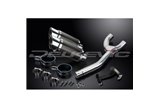 YAMAHA FZ6N FZ6S FAZER 04-10 KIT SCARICO SILENZIATORE TONDO IN CARBONIO DA 200 MM