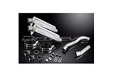 KAWASAKI Z1000 2007-2009 350MM OVAL STAINLESS BSAU SILENCER EXHAUST KIT