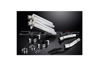 DUCATI MONSTER 620-695-800 02-08 KIT SCARICO SILENZIATORE BSAU INOX OVALE 350MM