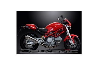 DUCATI MONSTER 620-695-800 02-08 KIT SCARICO SILENZIATORE BSAU INOX OVALE 350MM