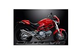 DUCATI MONSTER 620-695-800 02-08 KIT SCARICO SILENZIATORE BSAU INOX OVALE 350MM