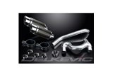 KIT SCARICO SILENZIATORE TONDO IN CARBONIO HONDA VFR800 VTEC 2002-2013 200MM