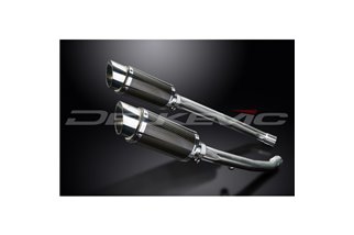 KAWASAKI ZZR1400 ZX14 2012-2023 200MM ROUND CARBON SILENCER EXHAUST KIT