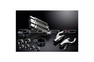 YAMAHA V-MAX 1200 1984-2007 KIT SCARICO SILENZIATORE TONDO IN CARBONIO DA 200 MM