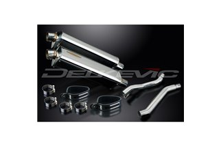 YAMAHA XJ600 N/S DIVERSION 92-04 SILENZIATORE DI SCARICO IN ACCIAIO INOX TRI-OVALE DA 420 MM