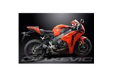 HONDA CBR1000RR FIREBLADE 08-15 200MM ROUND CARBON SILENCER EXHAUST KIT