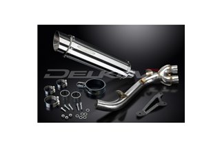 KIT SCARICO SILENZIATORE BSAU TONDO IN ACCIAIO INOX DECAT 350MM HONDA CB1000R-RA 2008-2017