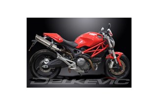 DUCATI MONSTER 696 2008-2014 KIT SCARICO SILENZIATORE BSAU INOX TONDO DA 350 MM