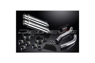 YAMAHA XT660Z TENERE 08-16 KIT SCARICO SILENZIATORE BSAU IN ACCIAIO TONDO DA 350 MM