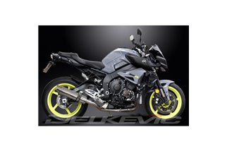 KIT SILENZIATORE DI SCARICO TONDO IN ACCIAIO INOX YAMAHA MT-10 MT10 2016-2021 DA 350 MM